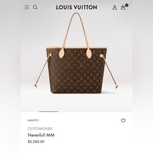 Louis Vuitton Monogram Neverfull Bag